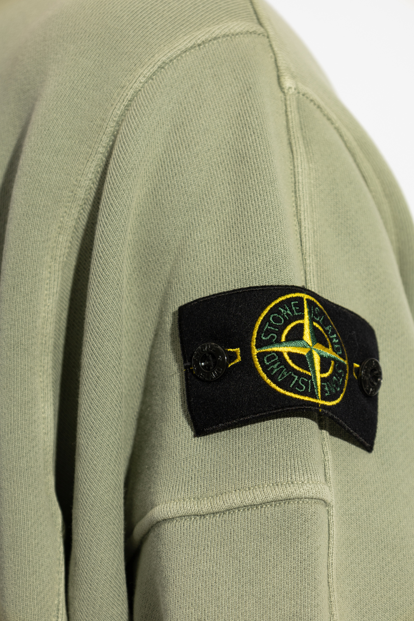 Green Jumper with Logo Stone Island - Vitkac GB